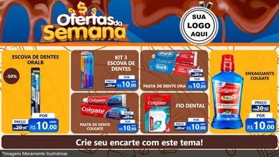 Modelo de TV para TV Horizontal com o tema Ofertas da Semana - Páscoa para Higiene Pessoal