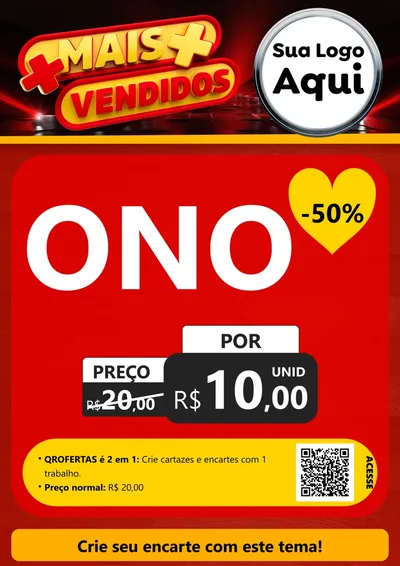 Modelo de Cartaz para Cartaz A4 Vertical com o tema Mais Vendidos para Óticas