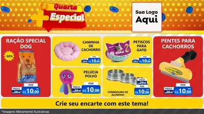 Modelo de TV para TV Horizontal com o tema Quarta Mais Especial para Pet Shop