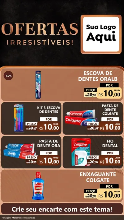 Modelo de TV para TV Vertical com o tema Ofertas Irresistíveis! para Higiene Pessoal