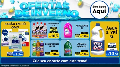 Modelo de TV para TV Horizontal com o tema Ofertas de Inverno para Produtos de Limpeza