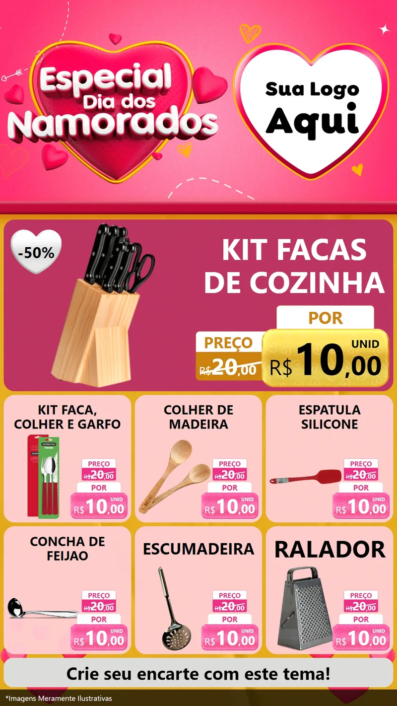 Modelo de Rede Social para Stories com o tema Especial Dia dos Namorados para Utilidades Domésticas