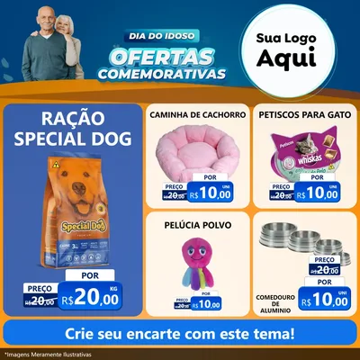 Modelo de Rede Social para Feed Facebook com o tema Dia do Idoso