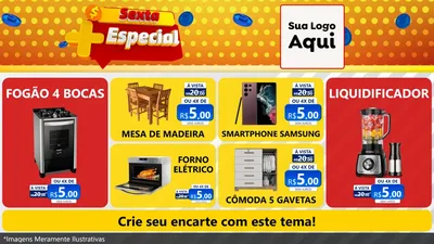 Modelo de TV para TV Horizontal com o tema Sexta Mais Especial para Móveis e Eletro