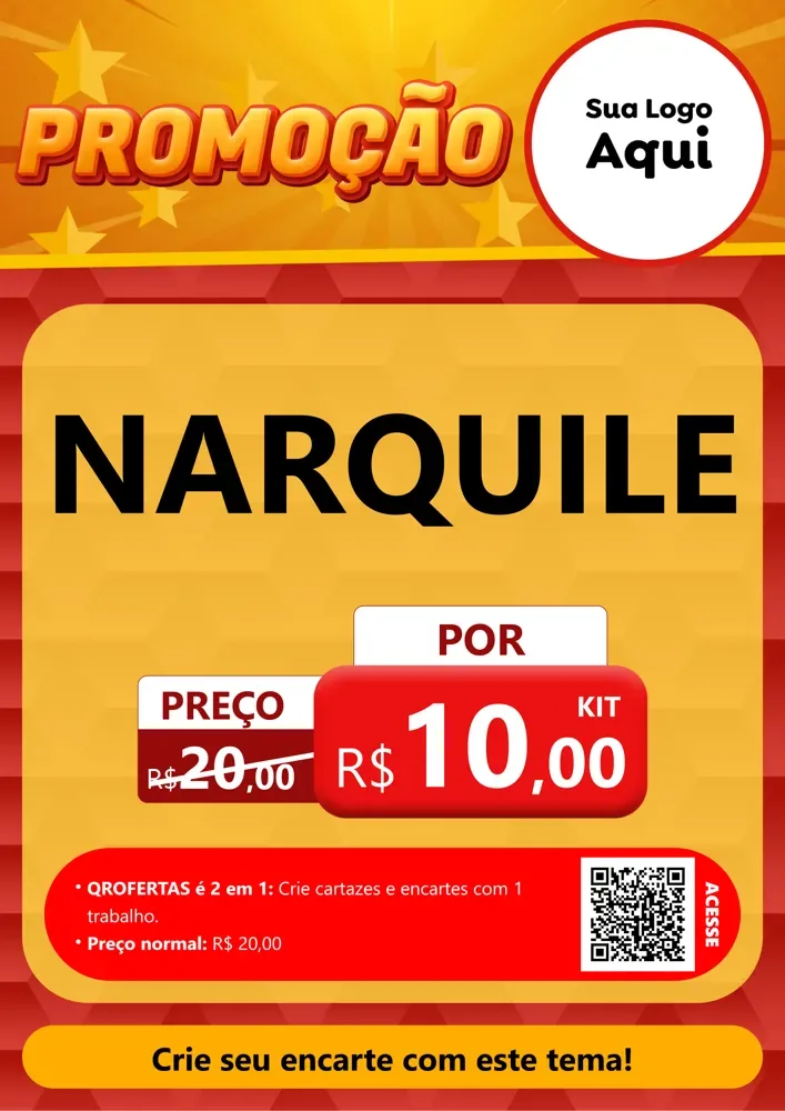 Modelo de Cartaz para Cartaz A4 Vertical com o tema Promoção para Tabacaria