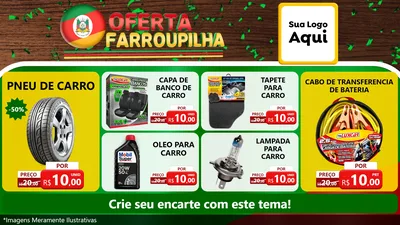 Modelo de TV para TV Horizontal com o tema Oferta Farroupilha para Auto peças