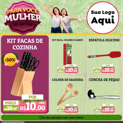 Modelo de Rede Social para Feed Facebook com o tema Para Você Mulher para Utilidades Domésticas