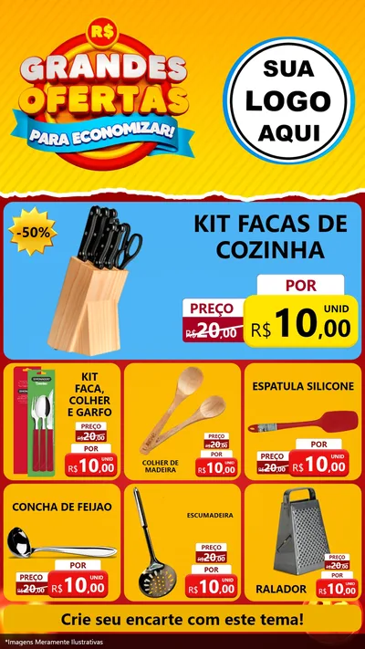 Modelo de Rede Social para Stories com o tema Grandes Ofertas Para Economizar! para Utilidades Domésticas