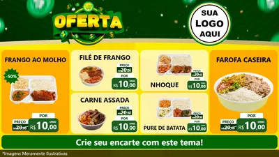 Modelo de TV para TV Horizontal com o tema Oferta para Restaurante