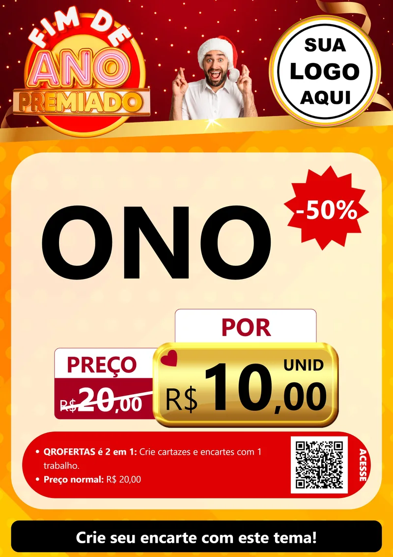 Modelo de Cartaz para Cartaz A4 Vertical com o tema Fim de Ano Premiado para Óticas