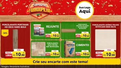 Modelo de TV para TV Horizontal com o tema Semana Farroupilha para Pisos e revestimentos