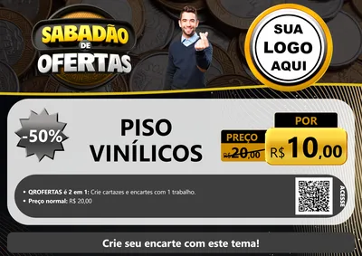 Modelo de Cartaz para Cartaz A4 Horizontal com o tema Sabadão de Ofertas para Material para Construção