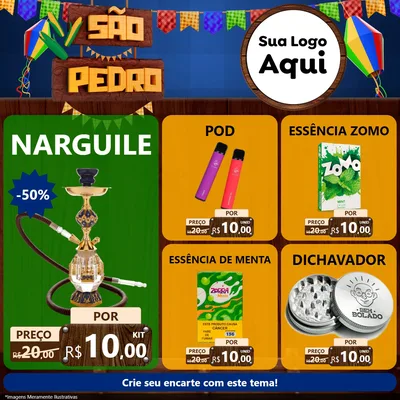 Modelo de Rede Social para Feed Facebook com o tema São Pedro para Tabacaria