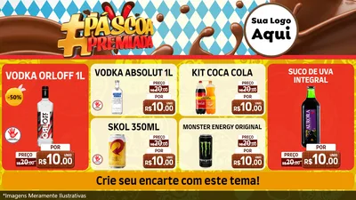Modelo de TV para TV Horizontal com o tema Páscoa Premiada para Distribuidora de bebidas
