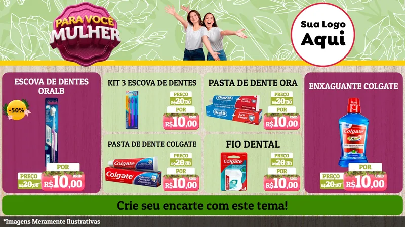 Modelo de TV para TV Horizontal com o tema Para Você Mulher para Higiene Pessoal