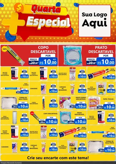 Modelo de Encarte para Encarte A4 Vertical com o tema Quarta Mais Especial para Embalagens