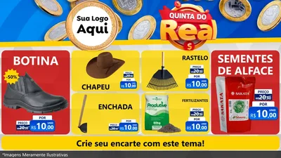 Modelo de TV para TV Horizontal com o tema Quinta do Real para Agropecuária