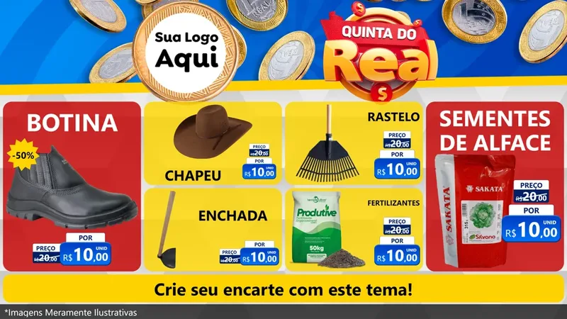 Modelo de TV para TV Horizontal com o tema Quinta do Real para Agropecuária