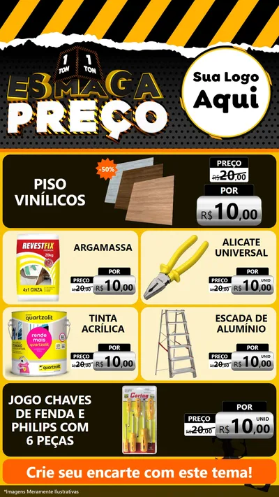 Modelo de TV para TV Vertical com o tema Esmaga Preço para Material para Construção