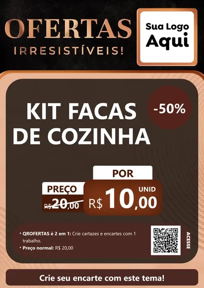 Modelo de Cartaz para Cartaz A4 Vertical com o tema Ofertas Irresistíveis! para Utilidades Domésticas