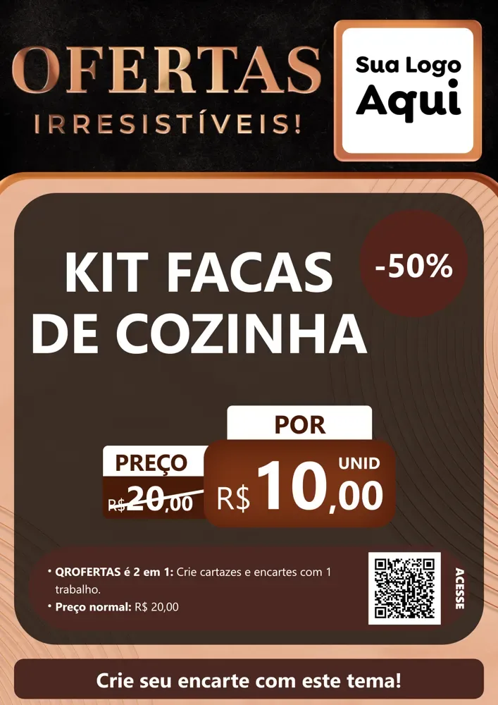 Modelo de Cartaz para Cartaz A4 Vertical com o tema Ofertas Irresistíveis! para Utilidades Domésticas