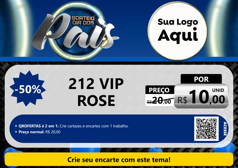 Modelo de Cartaz para Cartaz A4 Horizontal com o tema Sorteio Dia Dos Pais para Perfumes