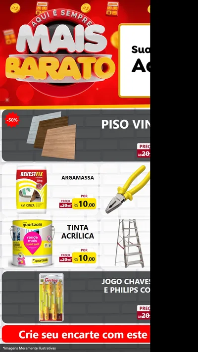 Modelo de TV para TV Vertical com o tema Mais Barato para Material para Construção