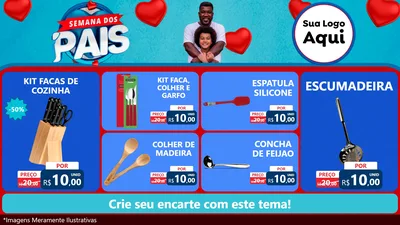 Modelo de TV para TV Horizontal com o tema Semana Dos Pais para Utilidades Domésticas