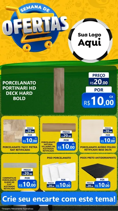 Modelo de Rede Social para Stories com o tema Semana de Ofertas - Copa para Pisos e revestimentos