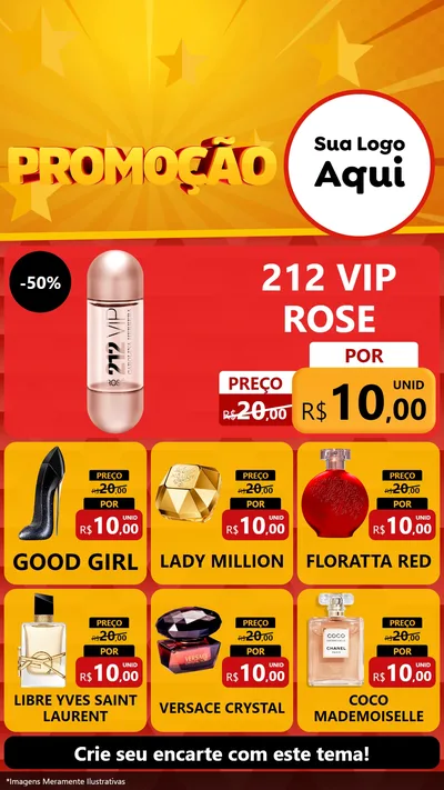 Modelo de Rede Social para Stories com o tema Promoção para Perfumes