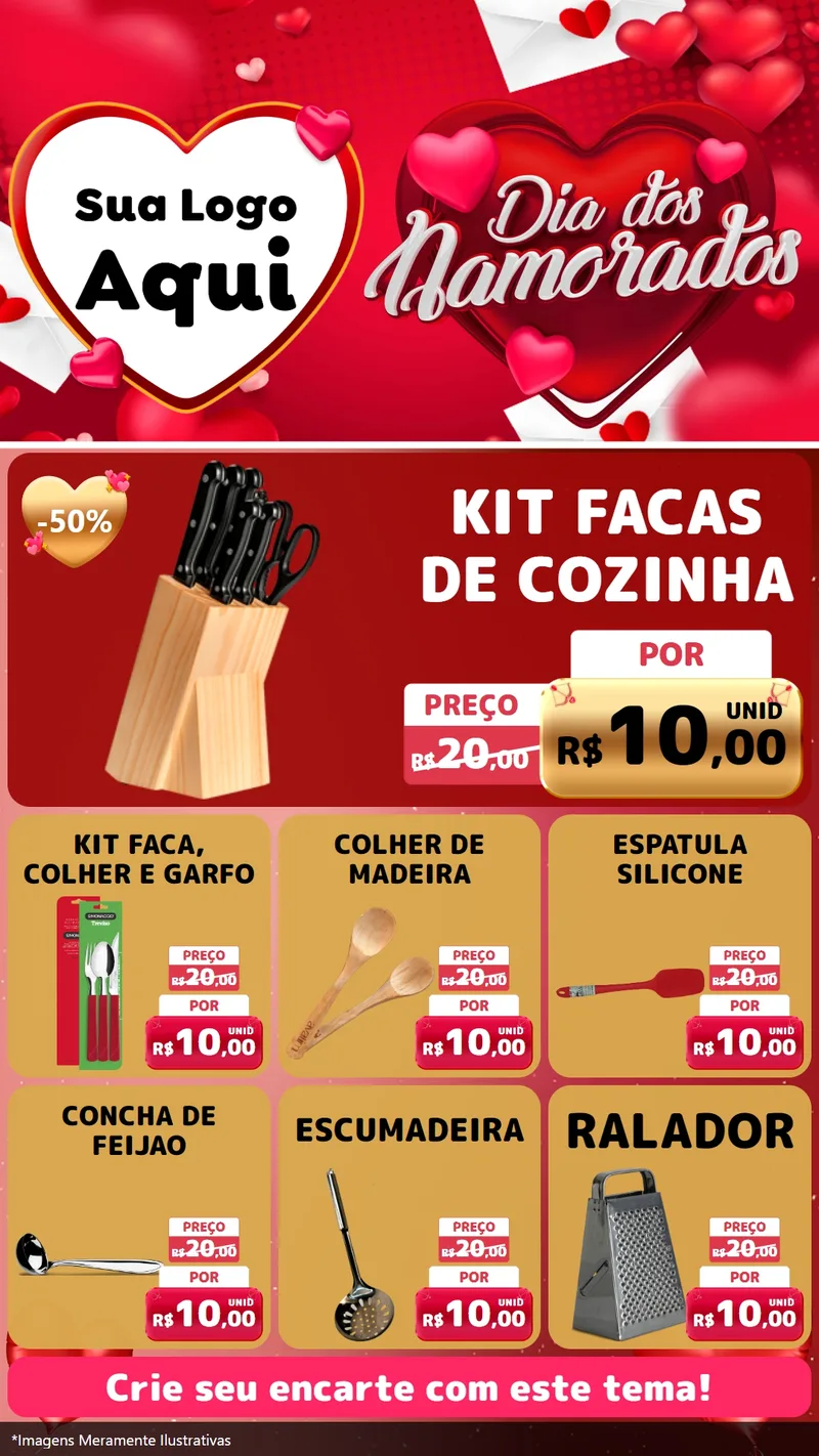 Modelo de Rede Social para Stories com o tema Dia Dos Namorados para Utilidades Domésticas