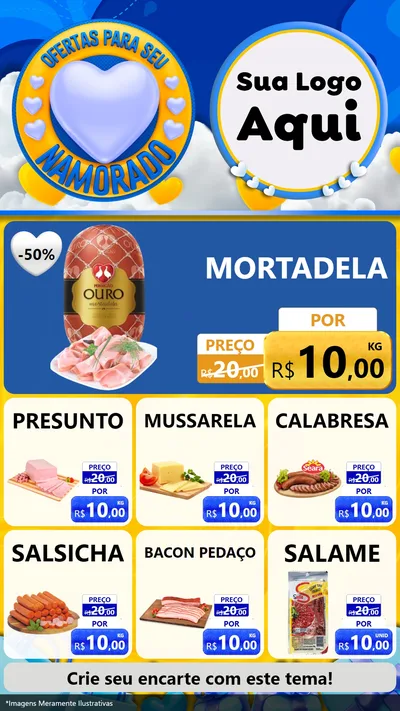 Modelo de Rede Social para Stories com o tema Ofertas Para Seu Namorado para Frios e Laticínios