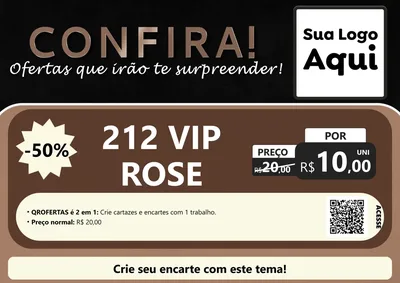 Modelo de Cartaz para Cartaz A4 Horizontal com o tema Confira! Ofertas que irão te surpreender! para Perfumes