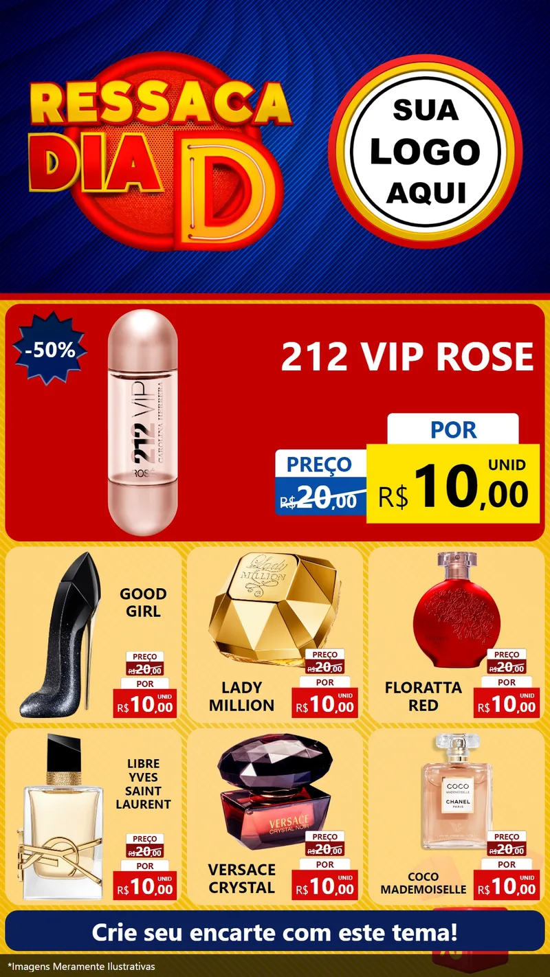 Modelo de Rede Social para Stories com o tema Ressaca Dia D para Perfumes