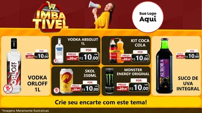 Modelo de TV para TV Horizontal com o tema Fim de Semana Imbatível para Distribuidora de bebidas