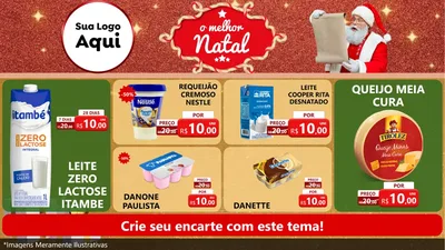 Modelo de TV para TV Horizontal com o tema O Melhor Natal para Frios e Laticínios