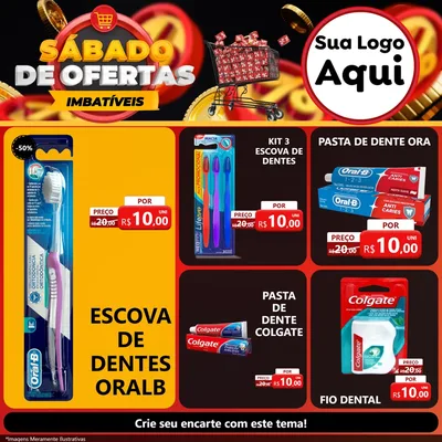 Modelo de Rede Social para Feed Facebook com o tema Sábado de Ofertas Imbatíveis para Higiene Pessoal