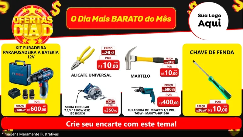 Modelo de TV para TV Horizontal com o tema Dia D para Maquinas e Ferramentas