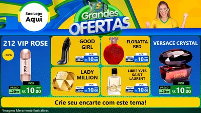 Modelo de TV para TV Horizontal com o tema Grandes Ofertas para Perfumes