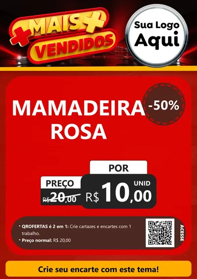 Modelo de Cartaz para Cartaz A4 Vertical com o tema Mais Vendidos para Bebês