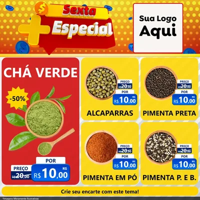 Modelo de Rede Social para Feed Facebook com o tema Sexta Mais Especial para Produtos Naturais