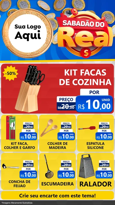 Modelo de Rede Social para Stories com o tema Sabadão do Real para Utilidades Domésticas