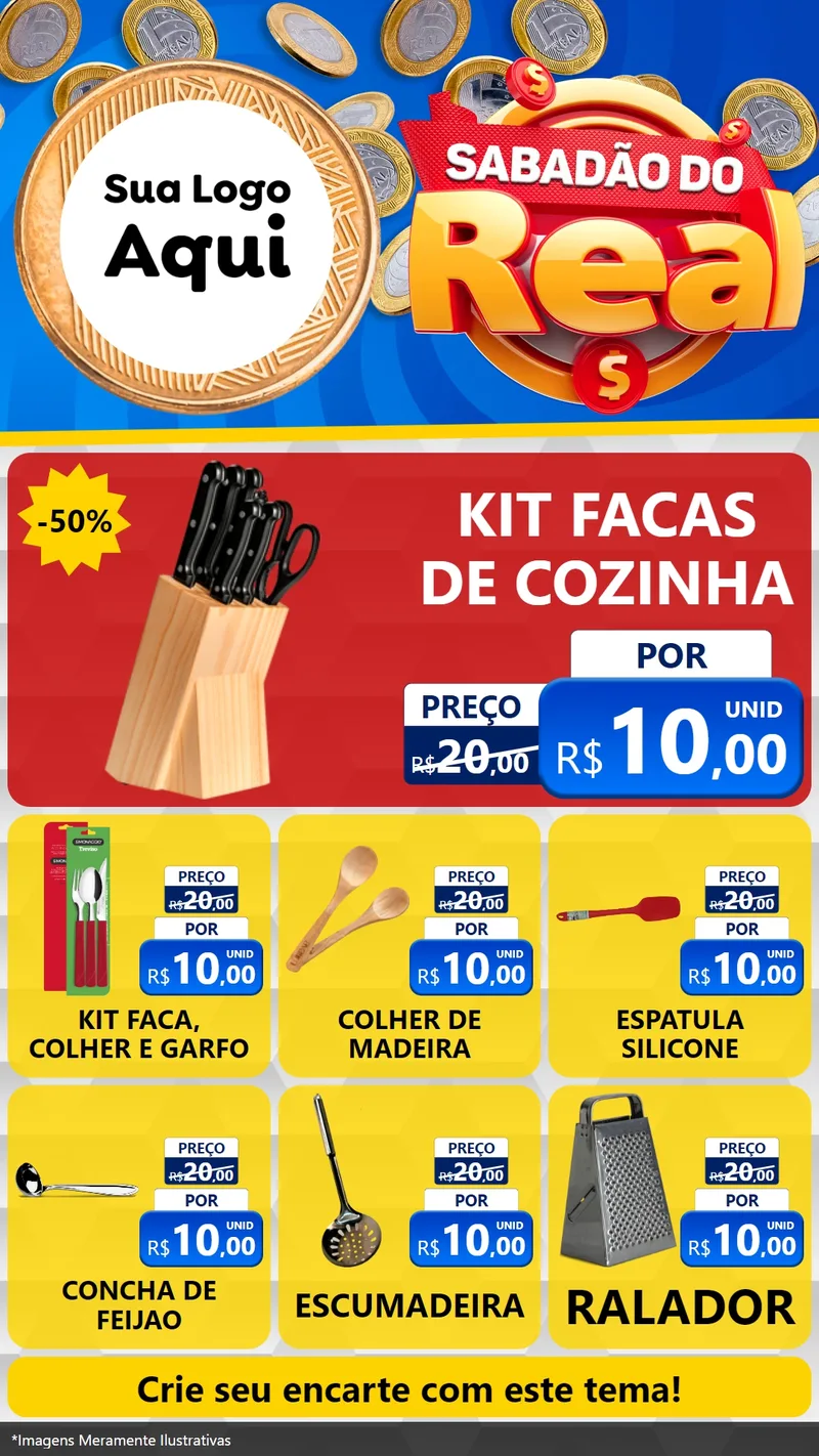 Modelo de Rede Social para Stories com o tema Sabadão do Real para Utilidades Domésticas