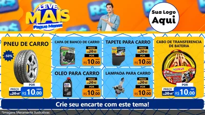 Modelo de TV para TV Horizontal com o tema Leve Mais, Pague Menos para Auto peças