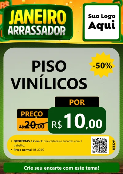 Modelo de Cartaz para Cartaz A4 Vertical com o tema Janeiro Arrasador para Material para Construção