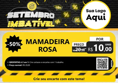 Modelo de Cartaz para Cartaz A4 Horizontal com o tema Setembro Imbatível para Bebês