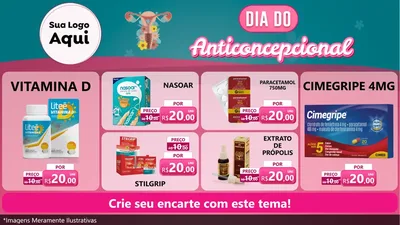 Modelo de TV para TV Horizontal com o tema Dia do anticoncepcional para Farmácia