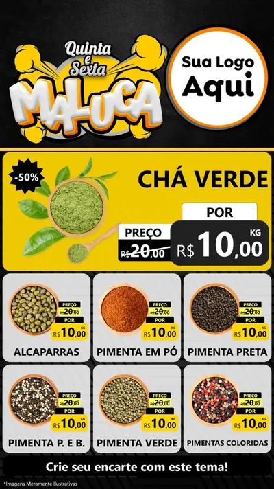 Modelo de Rede Social para Stories com o tema Quinta e Sexta Maluca para Produtos Naturais