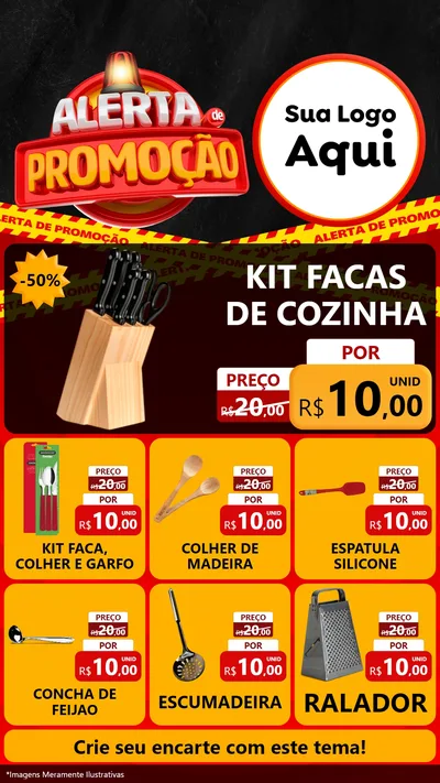 Modelo de Rede Social para Stories com o tema Alerta de Promoção para Utilidades Domésticas