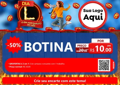 Modelo de Cartaz para Cartaz A4 Horizontal com o tema Dia L - O Dia Mais Barato Do Mês para Agropecuária